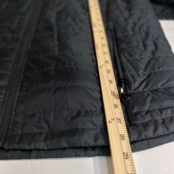 Men's Quilted Dark Blue Puffer Jacket - Picture 8 of 10